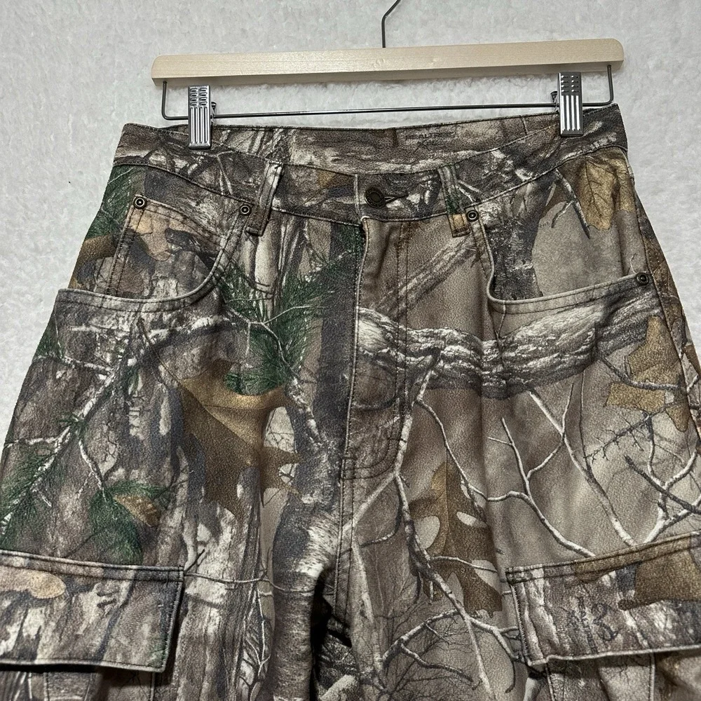 Cabelas Real Tree Men's REG Camo Hunting Cargo Outdoor Pants Size‎ 30